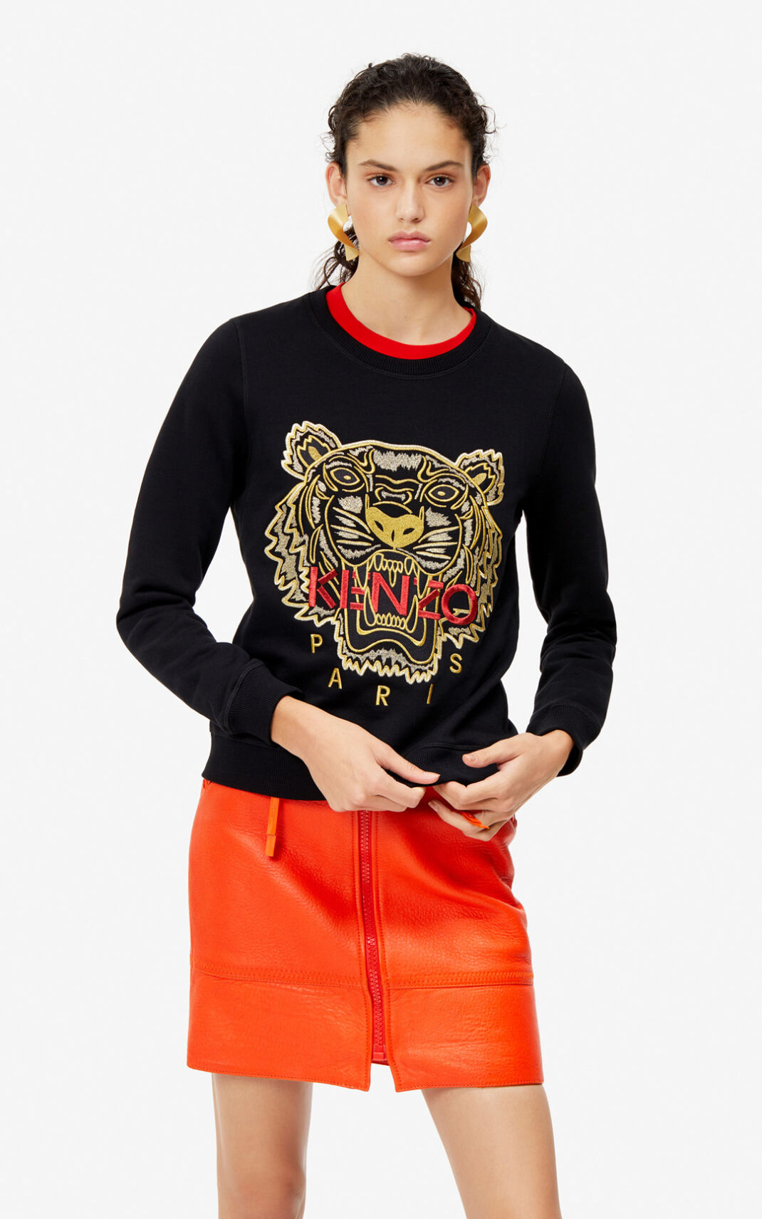 Sweat Kenzo Tiger Femme Noir | JHKG-06152